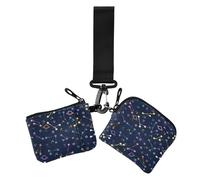 Color Cartoon Planet48189683 Dual Wristlet Wallets for Women Large Capacity Women Credit Card Case Coin Purse with Keychain for Work Travel 2 Pcs, Color cartoon planet48189683, One Size, Casual