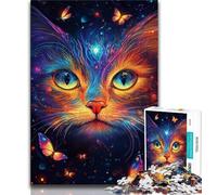 Color Cat Face Jigsaw Puzzles 1000 Pieces for Adults Teens,Learning Educational Toy for Is Ideal As A Gift for The Whole Family (38x26cm)