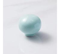 Color Ceramic Handles, Modern Minimalist Children's Room Wardrobe, Door Cupboard Cabinet Drawer, Cute Round Ball Handle(Aquamarine)