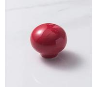 Color Ceramic Handles, Modern Minimalist Children's Room Wardrobe, Door Cupboard Cabinet Drawer, Cute Round Ball Handle(Red)