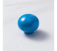 Color Ceramic Handles, Modern Minimalist Children's Room Wardrobe, Door Cupboard Cabinet Drawer, Cute Round Ball Handle(Blue)