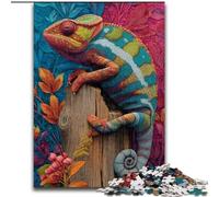 Color Chameleon 1000 Pieces Jigsaw Puzzles for Adults And Teens, Stress Reliever Staycation Kill Time Parent-child Interaction (50x75cm)
