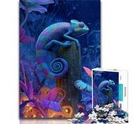 Color Chameleon JigsawPuzzle 1000 Pieces for Adults,Decompressing Intellectual Educational Toy Birthday Present,Gifts,Wall Art (38x26cm)