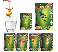 Color Changing Bath Toys - Six Lizard Figures, Temperature Magic Reptiles | 6 Pieces Lizard Water Table Toys, Kids Party Favors, Science Learning Classroom Rewards and Home Water Table Experiment