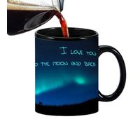 Color Changing Coffee Mug - Changing Reveal Mug, Heat Coffee Mug | Magic Color Changing Coffee Mug with Heat Sensitive Design, Watch The Hidden Image or Text Reveal with Hot Beverages(3.74x3.15in)