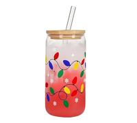 Color Changing Cups with Lids,Leakproof Drinkware | Cute Color Changing Christmas Glass Cup,for Beer Tea Milk Soda Juice Beverage Office Kitchen Living Room Picnic Travel Kids