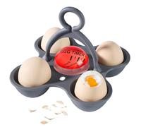 Color-Changing Egg Boiler Timer with Holder - BPA-Free Gadget for Soft Medium Hard Boiled Eggs, Submersible Water-Indicator - Precise Cooking - Red