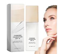 Color Changing Foundation - 30ml Color Changing Concealer | Face Liquid Cover Concealer | Liquid Foundation Moisturizing | Nourishing | Long-Lasting | Natural and Light Makeup to Cover Skin Blemishes