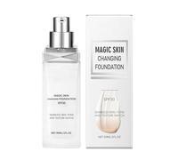 Color Changing Foundation - 30ml Face Makeup Foundation | Full Coverage Skin Liquid Foundation - Moisturizing | Long-lasting Natural Color Base for Women, Old Woman, Girlfriend