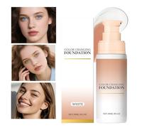 Color Changing Foundation - 30ml Full Coverage Face Concealer Foundation | Multi-Use Hydrating Cream Nourishing Brightening Concealer for Sensitive Skin Stage Girl Adults Everyday