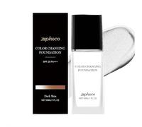 Color-Changing Foundation, 6ml Intelligent Color-Changing Foundation for Mature Skin, Creates a and Delicate Finish, Hydrating Natural Coverage for Light to Medium Skin (Deep Skin Tone)