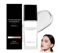 Color Changing Foundation, Colour Changing Foundation for Mature Skin, Creates Flawless and Delicate Finish, Long Lasting Waterproof Hydrating Coverage, Microcapsules Concealer Cream (1pc-Natural)