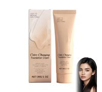 Color Changing Foundation, Colour Changing Mature Skin Foundation, Full Coverage Moisturizing Foundation Cream, Lightweight & Hydrating, Natural Long Lasting For All Skin (1PC)