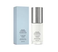 Color Changing Foundation for Mature Women, Flawless Liquid Makeup Base, Instantly Adapts to Your Skin Tone, Lightweight Breathable, Natural Dewy Finish，1