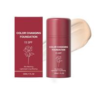 Color Changing Foundation, Foundation Full Coverage for Flawless Makeup, Moisturizing Concealer Brighten Long-Lasting Korean Foundation for Mature Skin, Even Skin Tone (1PC)