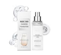 Color Changing Foundation Liquid,Warm Complexion Moisturizing Foundation - Waterproof Warm Complexion Face Foundation for Wife, Old Woman, Mom