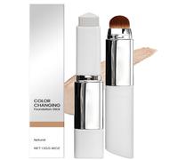 Color Changing Foundation Stick,2-in-1 Concealer Stick & Balm Foundation,Waterproof Concealer St/icks with Brushes,Moisturizing Double-Ended Concealing S/tick,Cream S/tick for All Skin Types#Natural
