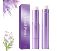 Color-Changing Foundation Stick,2-in-1 Cream Makeup Stick with Built-In Blending Brush,Lightweight Buildable Coverage,Long Lasting Hydrating,Natural Glow & Moisturising,for All Skin Types (Dark)