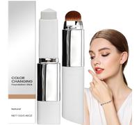 Color Changing Foundation Stick,2-in-1 Dual Ended Concealer Stick & Balm Foundation,Dual-Ended Fo-undation Full Coverage,Cover Cream Stic/k Foun-dation St/ick,Full Coverage Foun-dation(Natural Color)