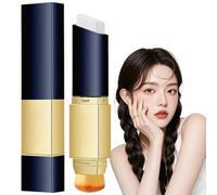 Color Changing Foundation Stick,2-in-1 Foundation Stick with Brush,Full Coverage Cream Fou-ndation with Brush,Hydrating Colour Changing Foun-dation Sti/ck(Ivory White),White Fo-undation Stic/ks