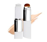 Color Changing Foundation Stick 2026 Upgrade, Cover Cream Stick with Detachable Brush, White Ko-rean Foundation Stick, Coverage Full To Medium Coverage Base Makeup, for All Skin Types (Dark Skin)