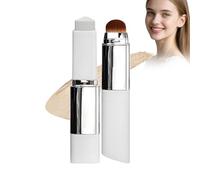 Color Changing Foundation Stick, Cover Cream Stick V White Korean Foundation Stick, Full To Medium Coverage Base Makeup, With Brush Head,Suitable for All Skin Types, Coverage (Ivory)
