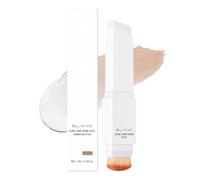 Color Changing Foundation Stick,Dual-Ended Full Coverage Foundation with Ultra-Fine Bristle Brush, Buildable Coverage with Collagen Complex, Suitable for All Skin Types (#4medium)