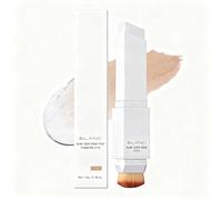 Color Changing Foundation Stick, Korean Foundation Stick with Makeup Brushes, Buildable Coverage with Collagen Complex, Suitable for All Skin Types (natural)