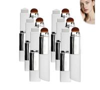 Color Changing Foundation Stick,Magic Skin Changing Foundation Stick 2-In-1 With Brush Head,Full Coverage Dewy Foun/dation,Full Coverage Moisturising Base Makeup,Brightening Makeup Skin (6 PCS)