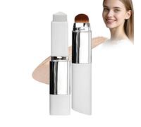 Color Changing Foundation Stick with Detachable Brush, Cover Cream Stick Chartming White Korean Foundation Stick, Full To Medium Coverage Base Makeup Suitable for All Skin Types (Natural)