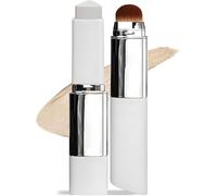 Color Changing Foundation Stick with Detachable Brush,Full to Medium Coverage Base Makeup,Suitable for All Skin Types