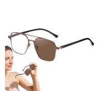 Color Changing Glasses Photochromic Eyewear UV Protection | Sunglasses Polarized Men Polarized Photochromic Safety Eyewear for Beach Driving Cycling Running Skiing Hiking Work Travel