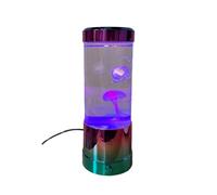 Color Changing LED Jellyfish Lamp USB Powered Mood Light Desk Decor Bedroom Accent Dorm Living Space Corner Glow Shelf Living Area Soft Lighting Color Shifting Room