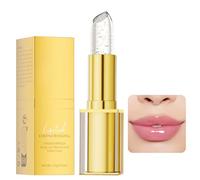 Color Changing Lipstick,Transferproof Color Changing Lipsticks,Gold Crystal Co/lor Chang/ing Lipstick,Ph Adjusting Lip/stick,Gold Foil Moisturizing Glossy Shine Lip Balm,#02