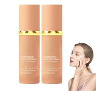 Color-Changing Liquid Foundation, Cosmetics Liquid Foundation, Long-Lasting Waterproof, Suitable for All Skin Types