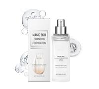 Color Changing Mature Skin Foundation - Color Changing Makeup - SPF 30 Concealer Hydrating Coverage Cream Tone Correcting Base Face Women for Natural Look