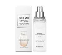 Color Changing Mature Skin Foundation,Foundation Color Changing for Mature Skin - SPF 30 Coverage Cream Hydrating Natural Base Glow Face Women Lightweight for Daily