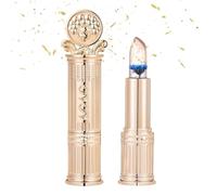 Color Changing Moisturizing Lipstick, Transparente Transferproof Gold Crystal Color Changing Lip Stick for Women, Long Lasting 24 Hours Tinted Moisturizing Glossy Shine Lip Gloss(#B)