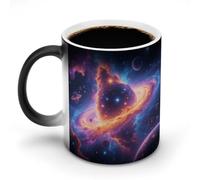 Color Changing Mug 12 Oz, Magic Heat Sensitive Ceramic Coffee Cup, Cool Galaxy Nebula Novelty Heat Activated Cup for Office Home Use, Unique Gift Idea for Coffee Tea Drinkers