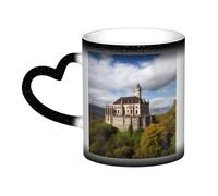Color Changing Mug In The Sky Ceramic Coffee Mug 13 oz Heat Sensitive Drinking Cup Birthday Gift for Women Men Magic Tea Cup Historical monuments of Armenia Porcelain Mugs Unique Gift