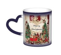 Color Changing Mug In The Sky Ceramic Coffee Mug 13 oz Heat Sensitive Drinking Cup Birthday Gift for Women Men Magic Tea Cup Merry Christmas Porcelain Mugs Unique Gift