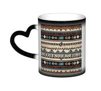 Color Changing Mug In The Sky Ceramic Coffee Mug 13 oz Heat Sensitive Drinking Cup Birthday Gift for Women Men Magic Tea Cup Native American Patterns Porcelain Mugs Unique Gift