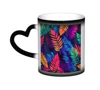 Color Changing Mug In The Sky Ceramic Coffee Mug 13 oz Heat Sensitive Drinking Cup Birthday Gift for Women Men Magic Tea Cup Colorful leaves Porcelain Mugs Unique Gift