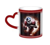 Color Changing Mug In The Sky Ceramic Coffee Mug 13 oz Heat Sensitive Drinking Cup Birthday Gift for Women Men Magic Tea Cup American Football Porcelain Mugs Unique Gift