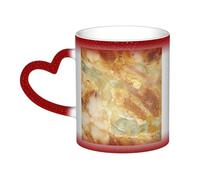 Color Changing Mug In The Sky Ceramic Coffee Mug 13 oz Heat Sensitive Drinking Cup Birthday Gift for Women Men Magic Tea Cup Golden Marble Porcelain Mugs Unique Gift