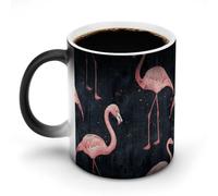 Color Changing Mug Peach Flamingo Style Printed Ceramic Coffee Mugs Person