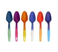 Color Changing Reusable Mood Spoon, Set of 24, Assorted Colors, BPA Free, reacts to cold food temperatures and changes color - perfect for ice cream - MADE IN USA