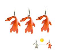 Color Changing Roast Duck Pendant, Uv Discoloration Duck Rearview Mirror Hanging Decoration, Fun Cute Pendant Ornament for Cars and Bicycles (3pcs)