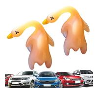 Color Changing Roast Ornament, Roast Duck Car Pendant, Automobile Aromatherapy, 2pack, 1.96 x 1.96 inches Outdoor Ornament For Women And Men, Decor With Fragrance