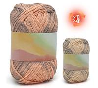 Color Changing Yarn 25°C Temperature Reactive Cotton Yarn for Crocheting Scarf Shawl Hat Sweater Style 2